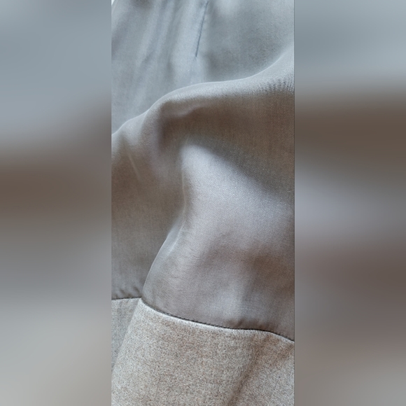 Brunello Cucinelli gray/brown wool/chiffon miniskirt, size 0/2 - Picture 9 of 9